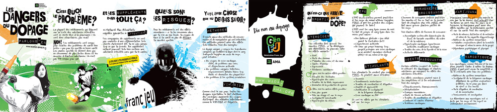 dopage Brochure informative sur les dangers du dopage. Cliquez sur l'image pour télécharger le fichier PDF