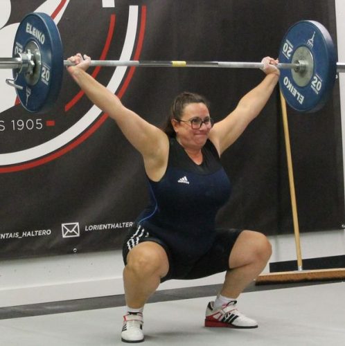 La technique est toujours là Céline…. Arraché 60kg