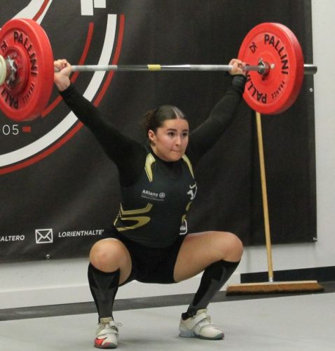 Bravo Ambre, beaux mouvements… Arraché 76kg