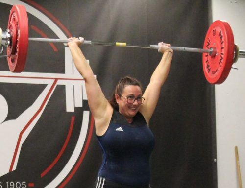 Bravo Céline, belle barre…<br />E. jeté 76kg / Total IWF 149.17pts