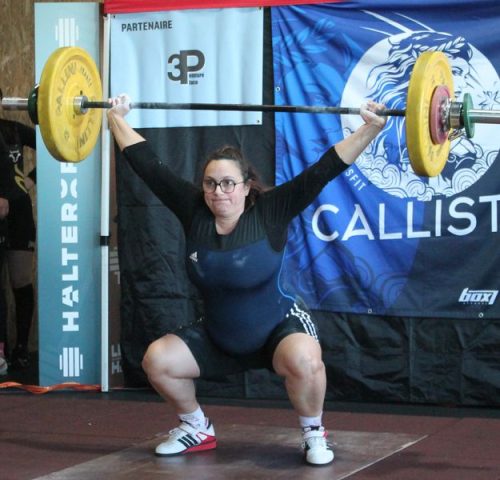 Dommage pour la deuxième barre, bravo Céline..... Arraché 57kg