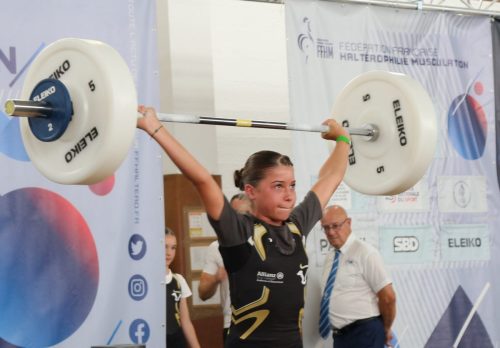 Record égalé mignonne, malgré la pression... Bravo. Arraché 29kg