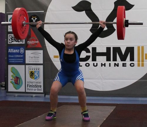 Bravo Keyla, beau record... Arraché 21kg