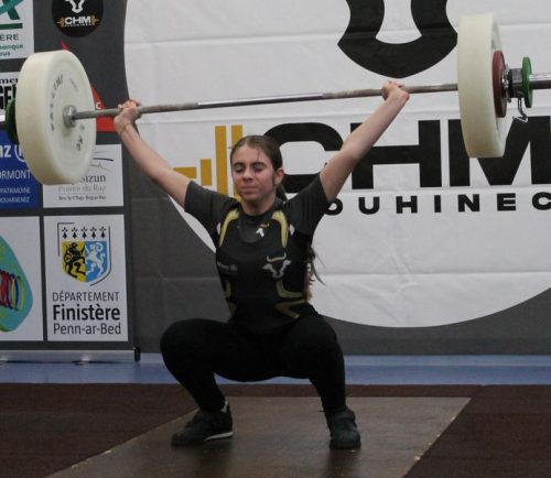 Bravo Chloé, belle progression.... Arraché 37kg