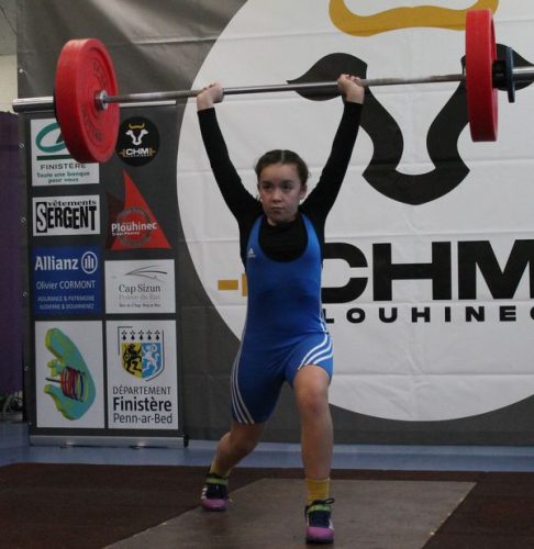 Beau jeté Keyla, beau record... E. Jeté 24kg / Total 86kg 