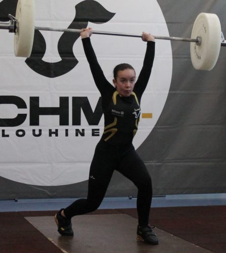 Belle compétition Keyla, bravo. E. jeté 30kg / U10