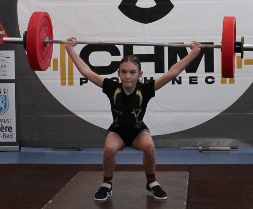 belle reprise Lucie, bravo. Arraché 22kg