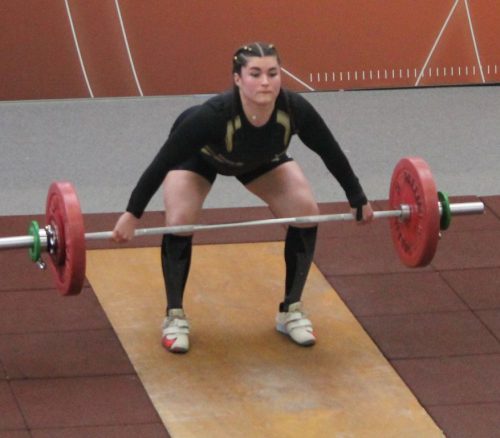 Ambre une barre sur 3 seulement... Arraché 74kg