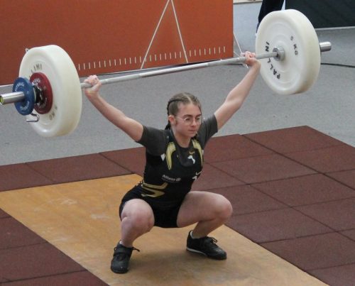 Bravo Chloé, superbe arraché... Beau record. Arraché 39kg