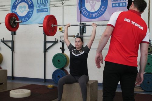 Les bras bien tendu...