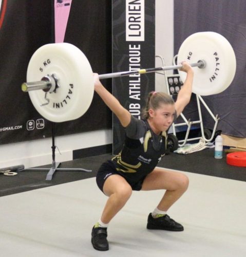 Bravo Elyne, belle barre... Tu as réalisé un beau match. Arraché 30kg