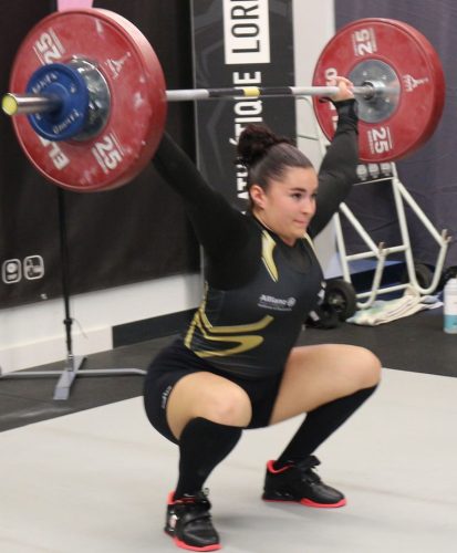Bravo Ambre, belle barre... Arraché 74kg